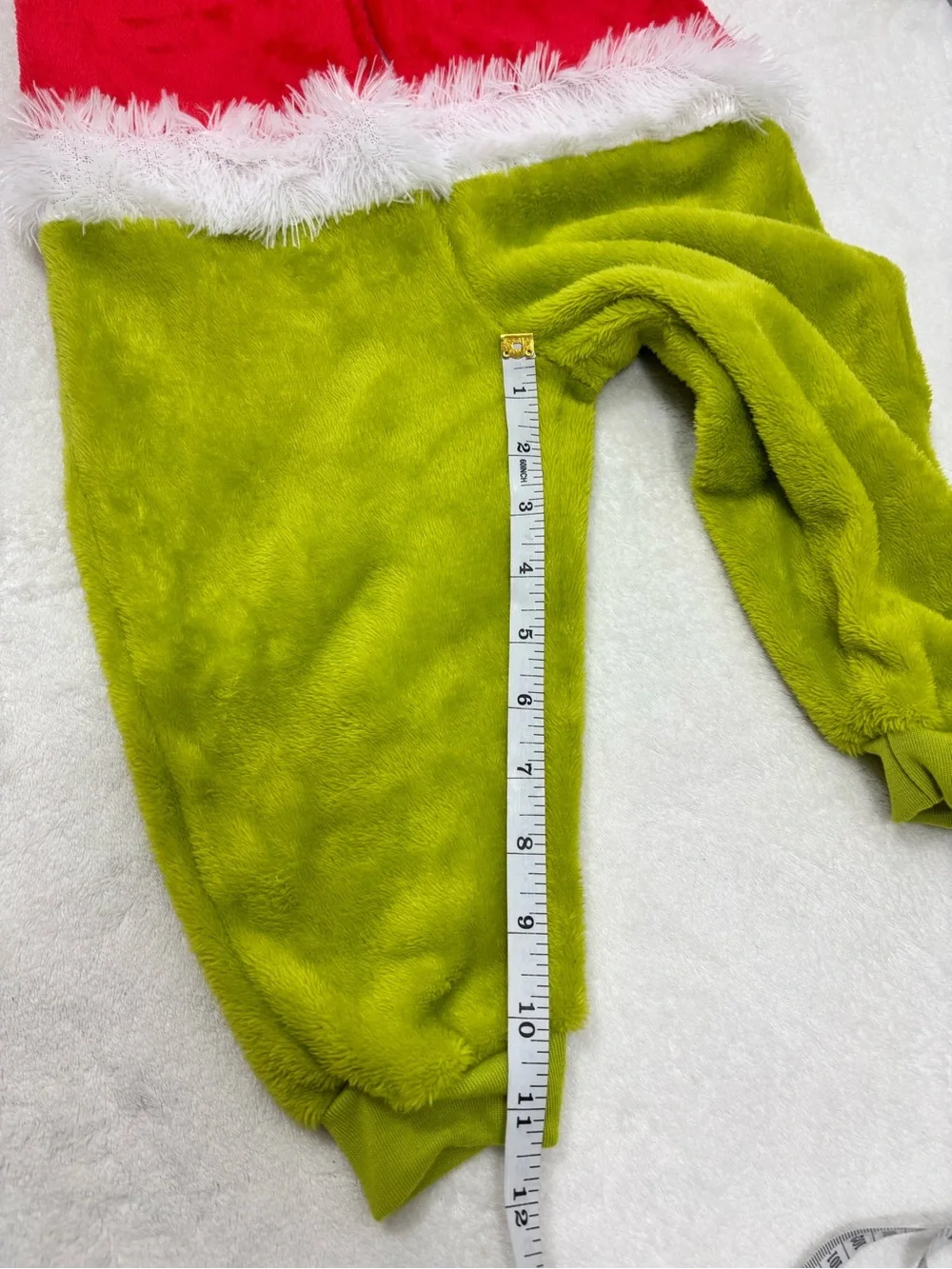Dr. Seuss The Grinch Union Suit Santa Claus Costume  One Piece Size 2T